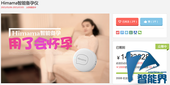 Himama創女性智能備孕百萬眾籌紀錄