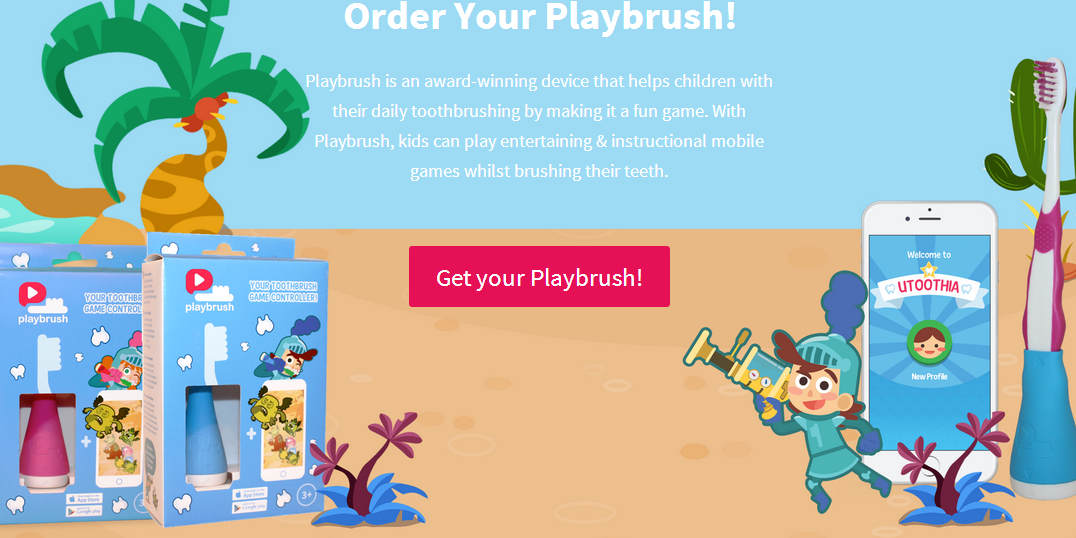 游戲是最好的老師，Playbrush 推出能玩游戲的兒童智能牙刷