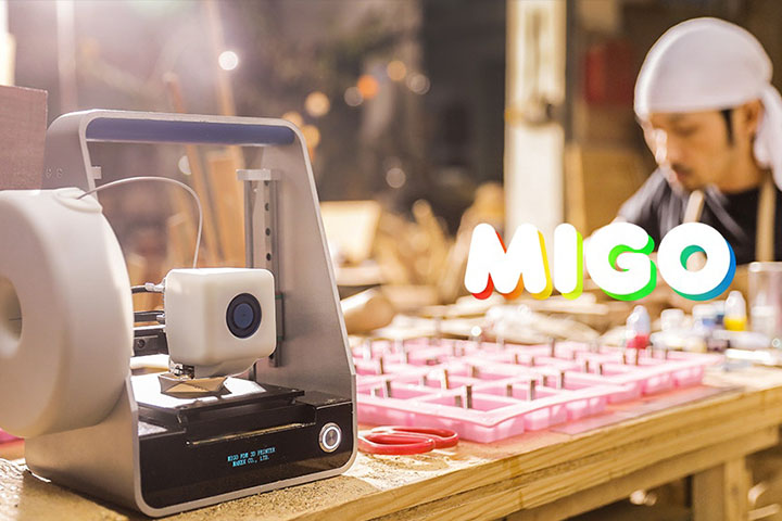 Migo便攜式可聯網3D打印機會雕刻