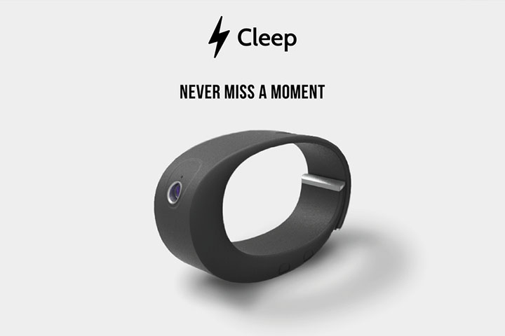 戴在手上的手環相機Cleep